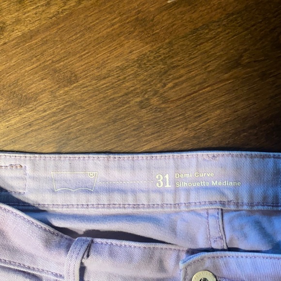 Levi’s 3/4 jeans purple - Picture 2 of 2